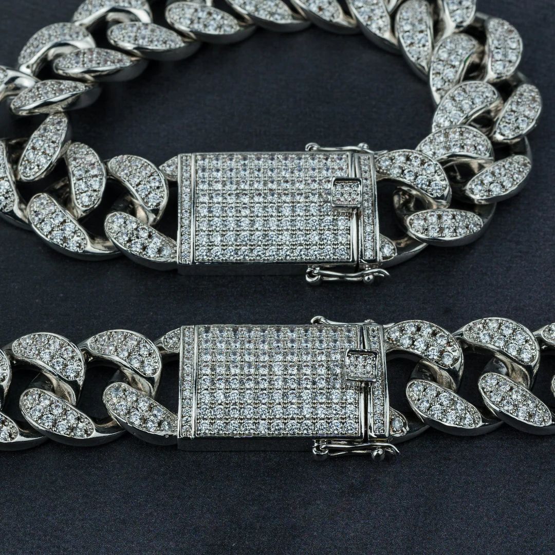 Premium 24K Cuban Chain, Cuban Bracelet & Watch Bundle