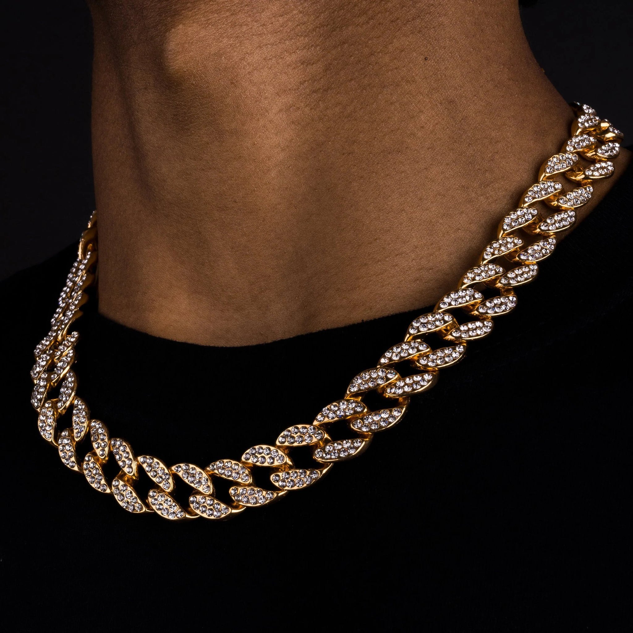 15mm Iced Cuban Chain luxcitystore 