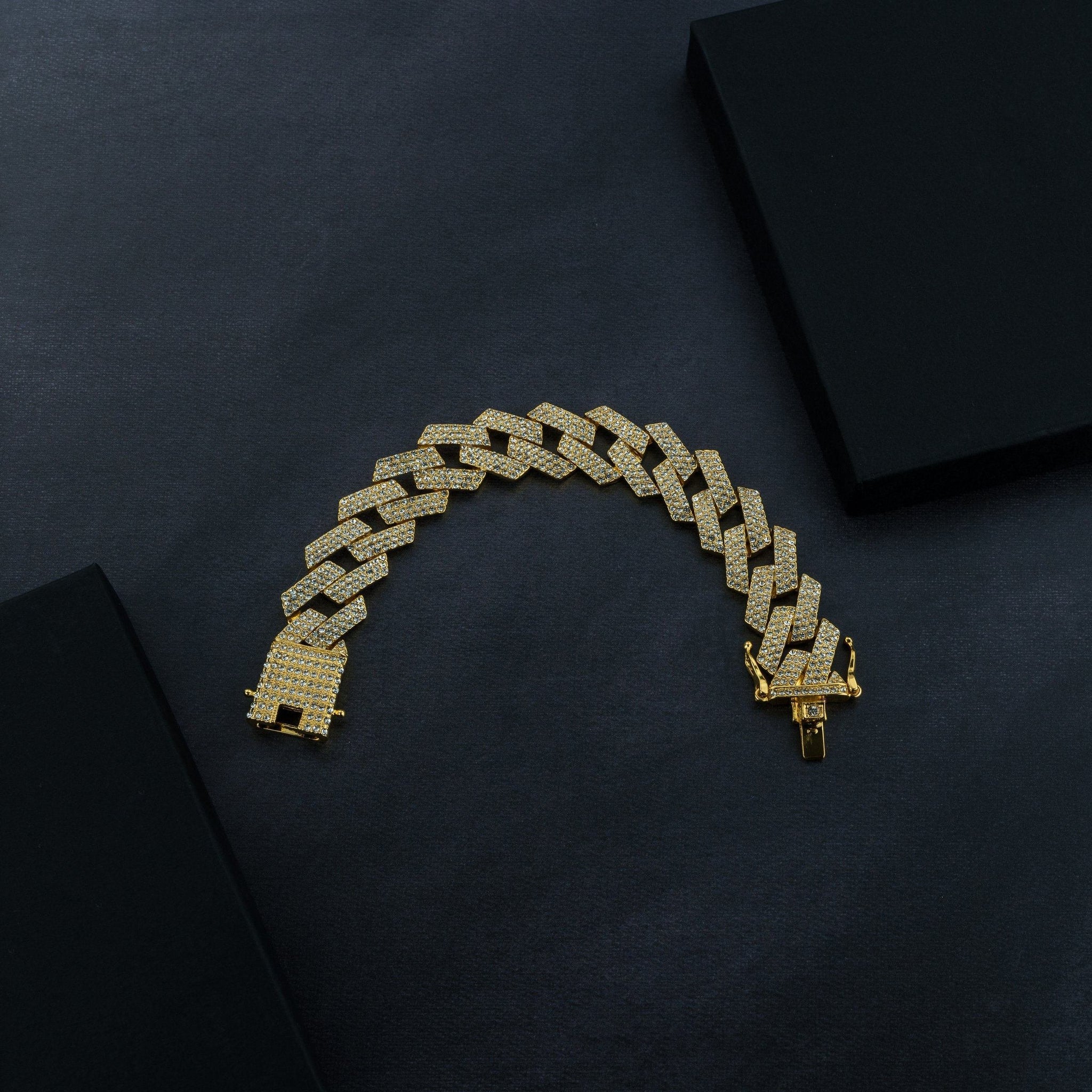 20mm Prong Chain & Prong Bracelet Bundle luxcitystore 